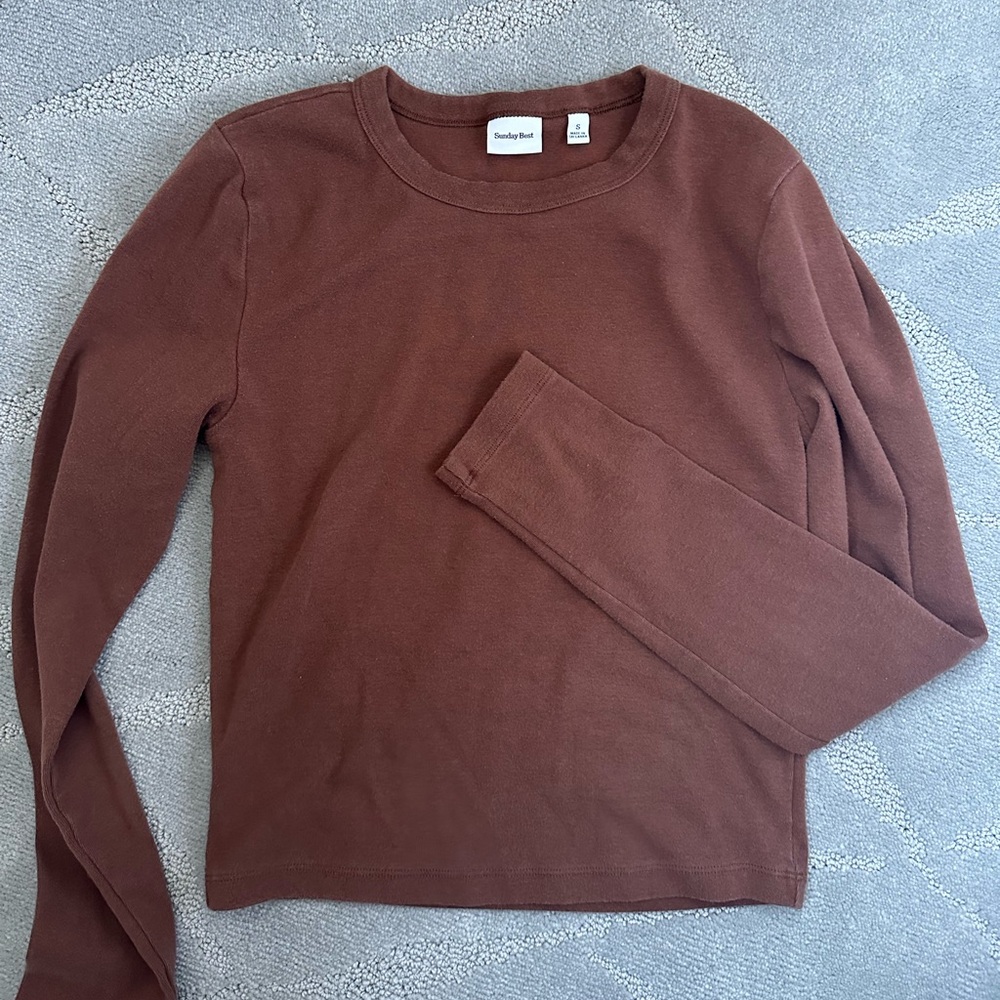 ARITIZA SUNDAY BEST BESTHUG LITTLE RIBBED LONG SLEEVE CREWNECK